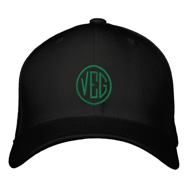 Boné Bordado Veg - Chapéu bordado vegetal (Frente)