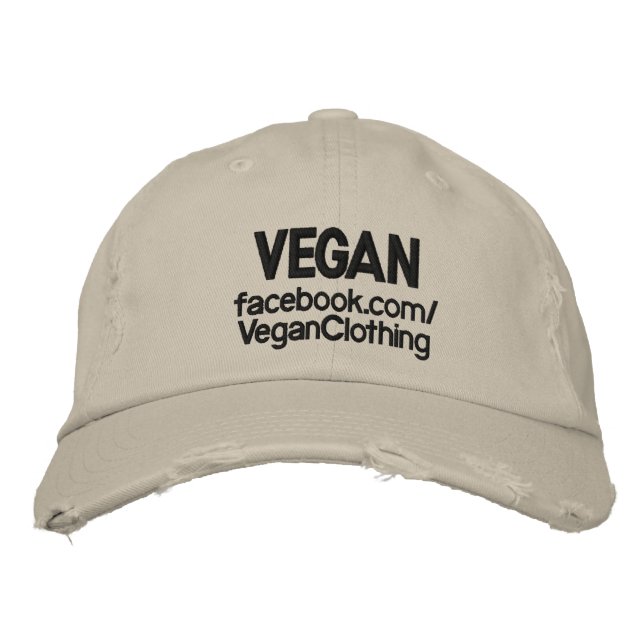 Boné Bordado VEGAN em dificuldades (Frente)
