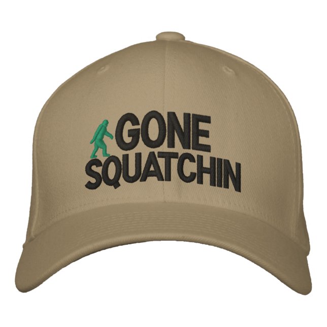 Boné Bordado Versão de Deluxe do Squatchin Gone (Frente)