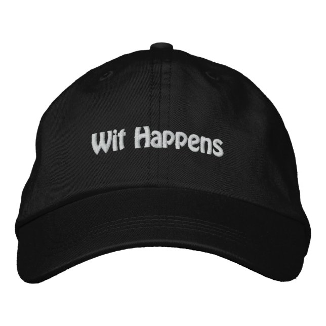 Boné Bordado Wit Happens (Frente)
