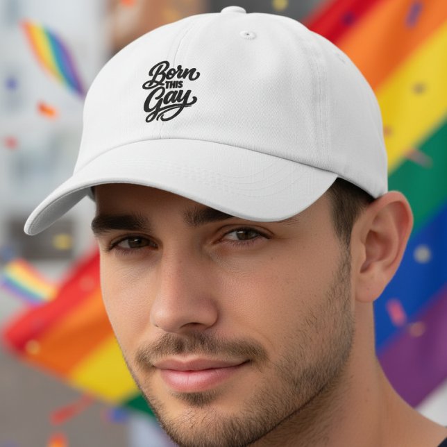 Boné Born This Gay Pride (Born This Gay Pride Embroidered Baseball Cap
by Ricaso. Be your authentic self Ideal for pride month)