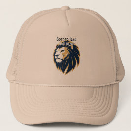 Boné Born to Lead. Built to Roar. Lion Face Trucker Hat