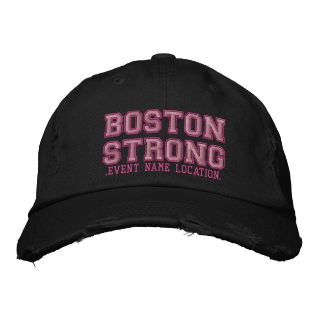 Boné Boston Strong Ribbon Edition Personalize-o! (Frente)