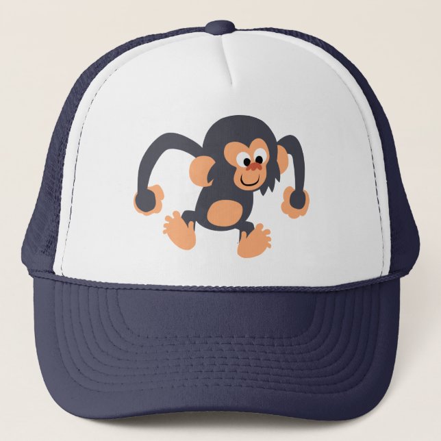 Boné Bouncy Cartoon Chimpanzee Hat (Frente)