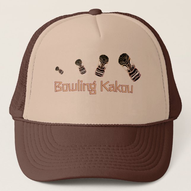 Boné Bowling Kakou Cabeças Tiki Saltitantes (Frente)