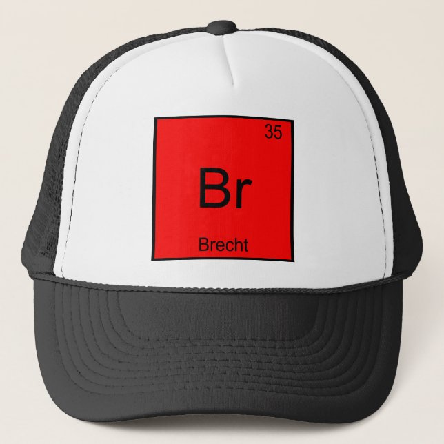 Boné Br - Brecht Camiseta Símbolo Elemento Químico Dive (Frente)