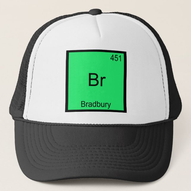Boné Br - Camiseta Símbolo do Elemento Químico Engraçad (Frente)