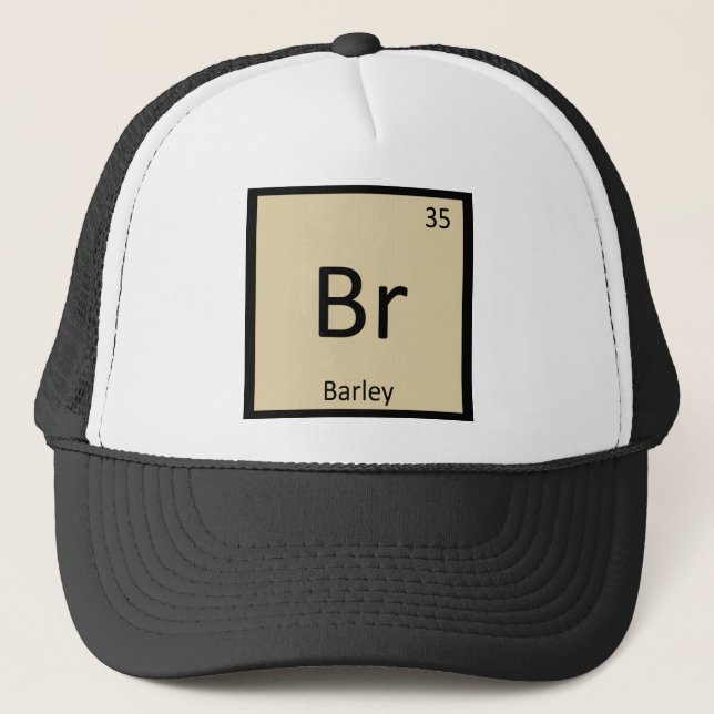 Boné Br - Química da Sopa de Cevada Símbolo da Tabela P (Frente)