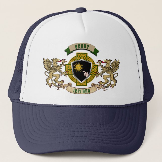 Boné Brady Irish Shield & Griffins Personalizados (Frente)