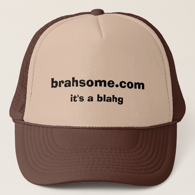 Boné brahsome.com, é um blahg (Frente)