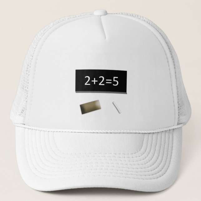 Boné branco 2+2=5 (Frente)