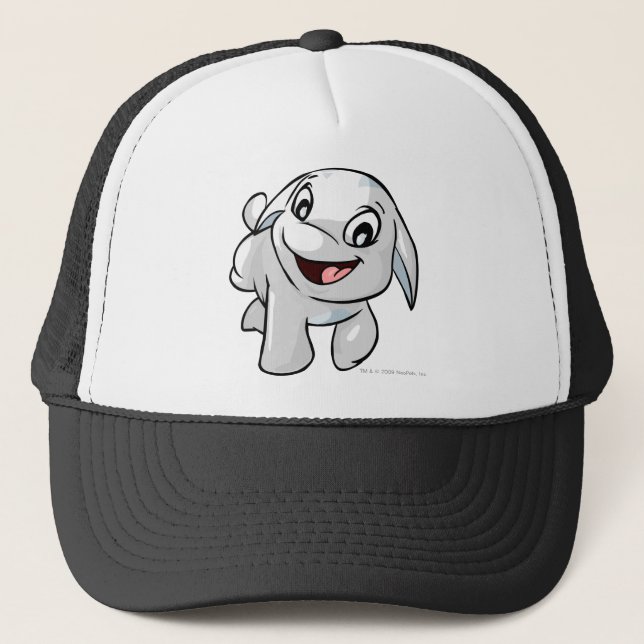 Boné Branco de Poogle (Frente)