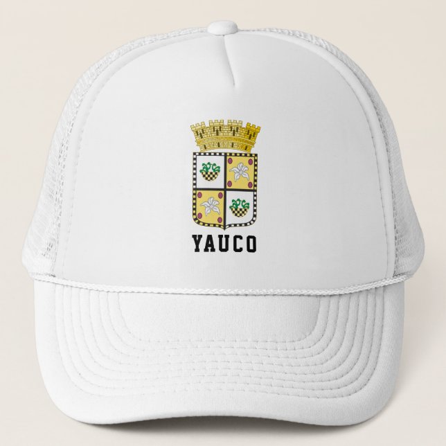 Boné Brasão de Armas de Yauco, Porto Rico (Frente)