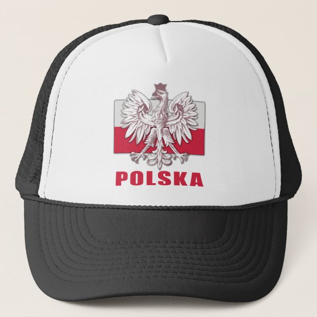 Boné Brasão de Polska do Polônia (Frente)