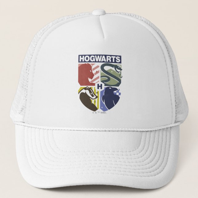 Boné Brasão Estampado HOGWARTS™ Vintage (Frente)