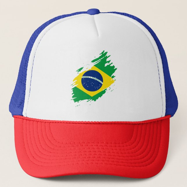 Boné Brasil: Bandeira do Orgulho Nacional Morde (Frente)