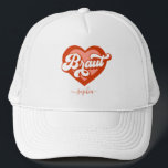 Boné Braut Und Team Braut Bachelorette Retro Herz<br><div class="desc">Braut Und Team Braut Bachelorette Retro Herz Trucker Hat Kappe Cappy Vintage Noiva para ser noiva maidTribe da Noiva</div>