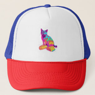 Boné Bread Meowfois - Memória Glitchy Funny Cat