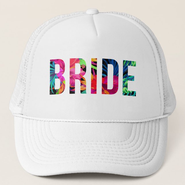 Boné BRIDE Hawaiian Tropical Trucker Hat (Frente)