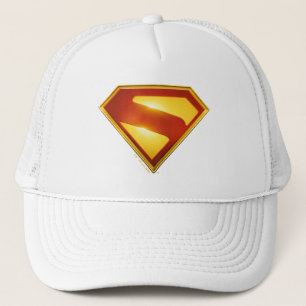 Boné Brilhante da blindagem S do Ouro Superman