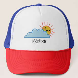Boné Brilho do Sol e Nuvens Personalizado