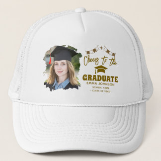 Boné Brinde ao Graduado Nome da Foto Personalizada da F