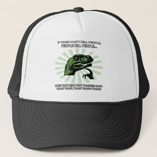 Boné Brinde e torradeiras de Philosoraptor (Frente)