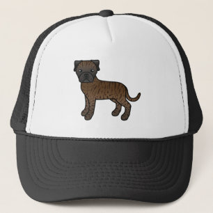 Boné Brindle Bullmastiff Cute Cartoon Dog
