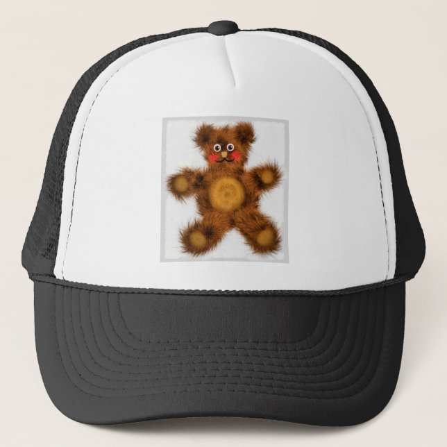 Boné Brinquedo Urso de Pelúcia Cute Churrasco de Bebê (Frente)