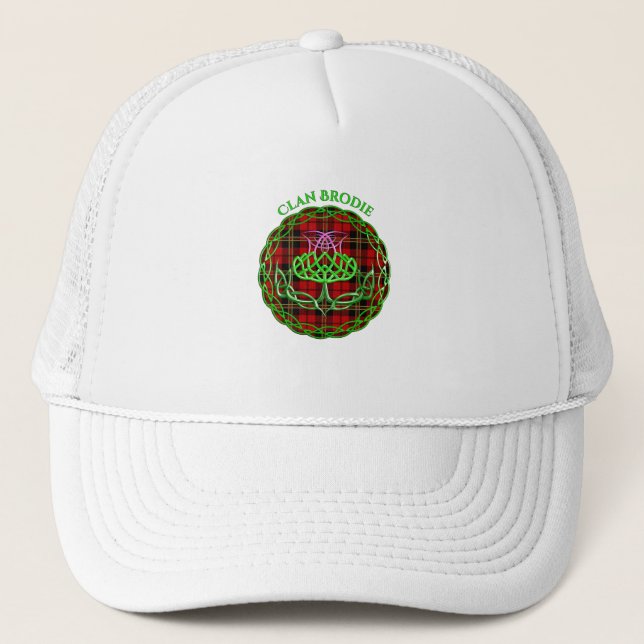Boné Brodie Scottish Tartan Celtic Thistle (Frente)