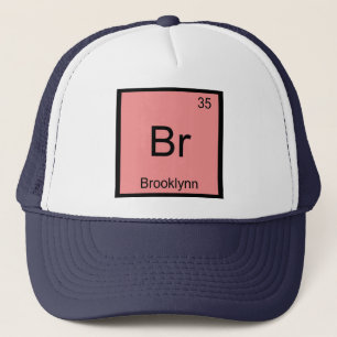 Boné Brooklynn Nome Química Elemento Tabela Periódica