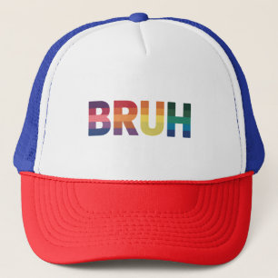Boné Bruh Meme Dito Engraçado Cumprimento de Irmão Orgu