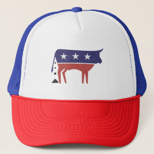 Boné BS Politics Bull Republican Democrata Vintage