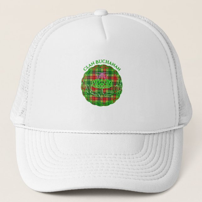 Boné Buchanan Scottish Tartan Celtic Thistle (Frente)