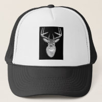 Buck no veado preto-branco-preto
