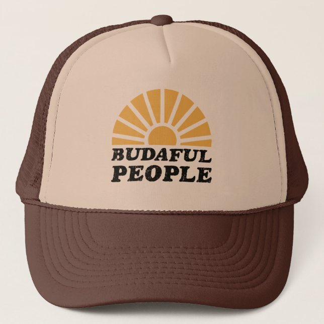 Boné Budaful BeauBeauBeauful Pessoas com um raio solar  (Frente)