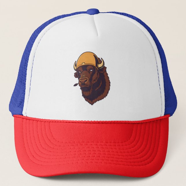 Boné Búfalo com um Capacete (Frente)