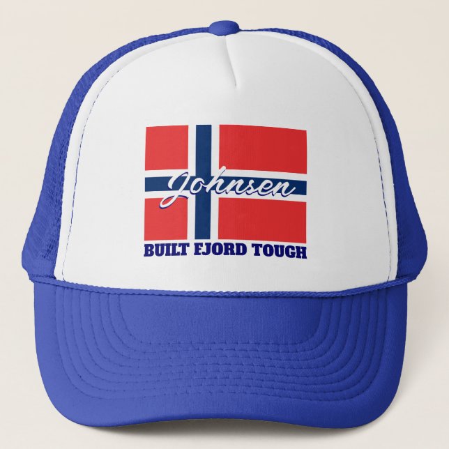 Boné "Build Fjord Tough" e Bandeira norueguesa (Frente)