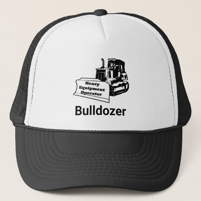 Boné Bulldozer: Operador de Equipamento Pesado (Frente)