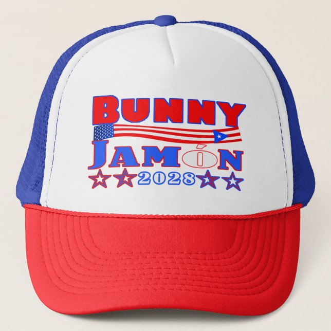 Boné bunny/jamon 2028 trucker hat (Frente)