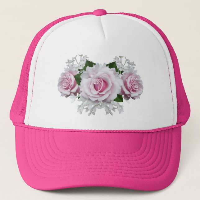Boné Buquê rosa rosa rosa (Frente)