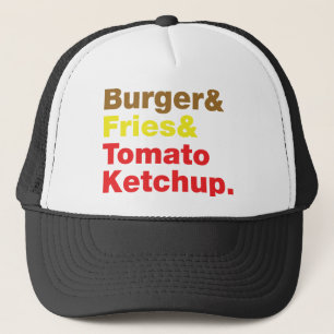 Boné Burger & Fries & Tomato Ketchup.