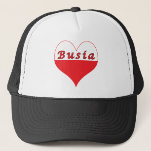 Boné Busia Polonês Heart