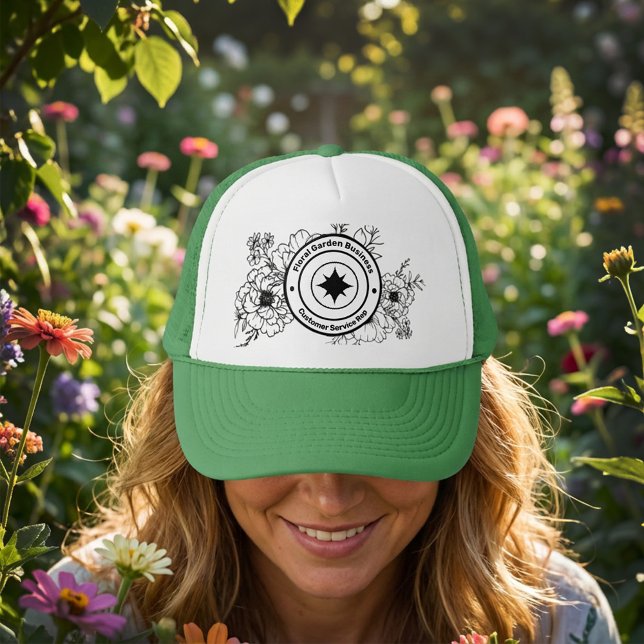 Boné Business Company Logo Marketing Promotion Custom (Business Company Logo Marketing Promotion Custom Trucker Hat to personalize for your business.)
