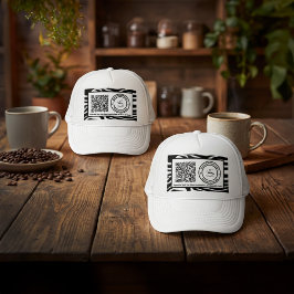 Boné Business Company Logo Specials QR Code Custom  