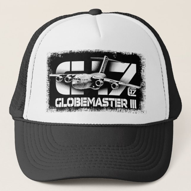 Boné C-17 Globemaster III Trucker Hat Hat (Frente)