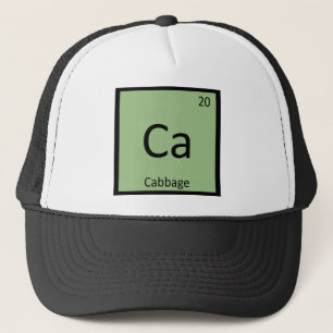 Boné Ca - Couve Química Vegetal Tabela Periódica