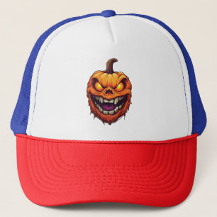 Boné Cabeça de Abóbora Sorrindo Sinistramente