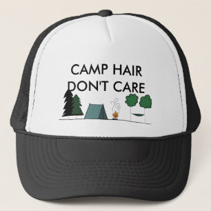 Boné Cabelo de Acampamento Não Liga