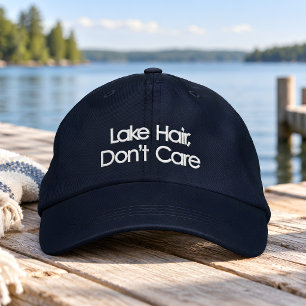 Boné Cabelo de Lago Não Liga Estética de Verão Divertid